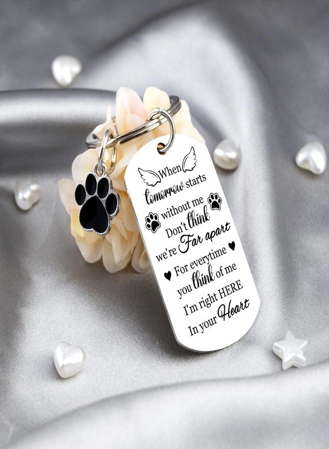 MOEXUKO Dog Memorial Gifts for Loss of Dog Passing Away Gifts Pet Memorial Gift for Dogs Sympathy Keychain for Dogs Cats Bereavement Remembrance Condolence Gift for Pet Lovers Pets Loss Keyring - Image 4